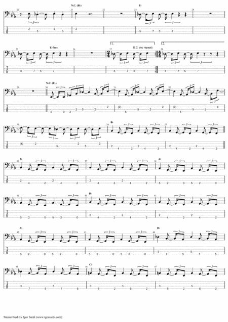 Queen Body Language Accurate Bass Transcription Whit Tab Page 2