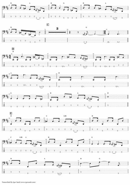 Queen Fat Bottomed Girls Complete And Accurate Bass Transcription Whit Tab Page 2