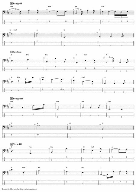 Queen One Year Of Love Accurate Bass Transcription Whit Tab Page 2