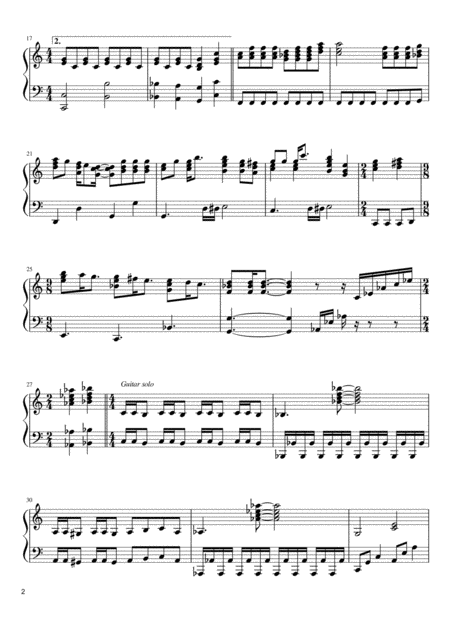 Queen Play The Game Piano Solo Page 2