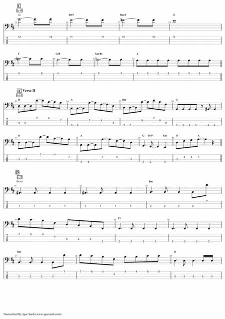 Queen You And I Complete And Accurate Bass Transcription Whit Tab Page 2