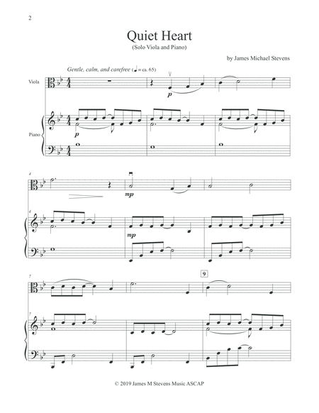 Quiet Heart Viola Piano Page 2