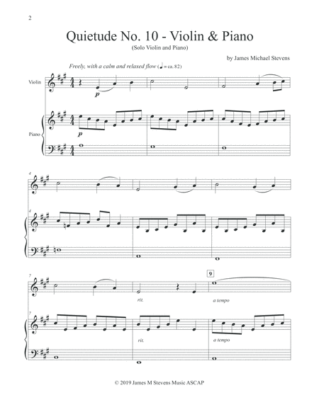 Quietude No 10 Violin Piano Page 2