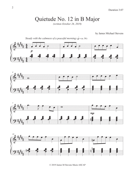 Quietude No 12 In B Major Page 2