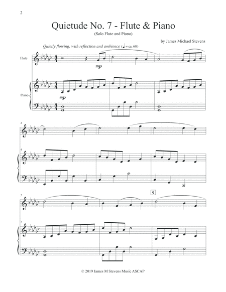 Quietude No 7 Flute Piano Page 2