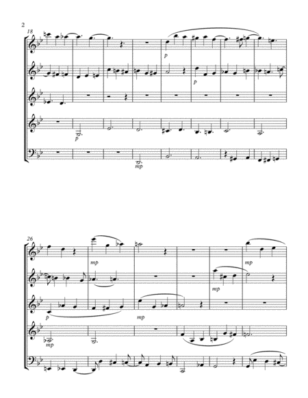 Quintet For Flute Oboe Clarinet Horn And Bassoon Page 2