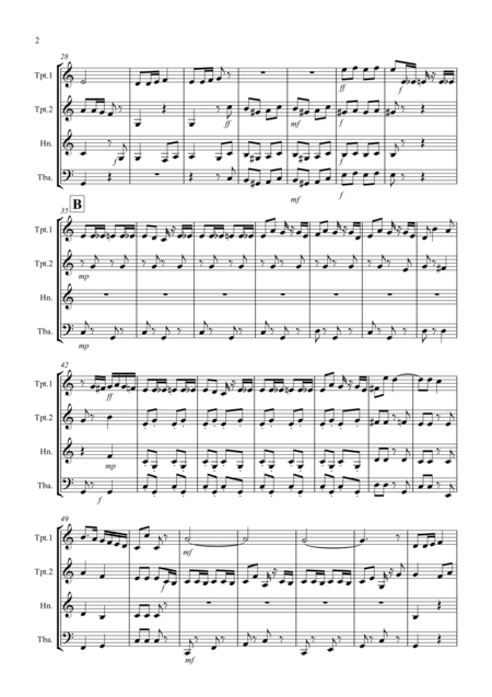 Radetzky March For Brass Quartet Page 2