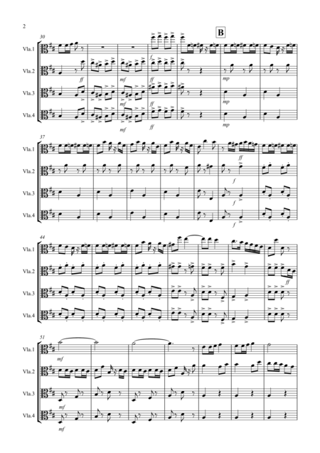 Radetzky March For Viola Quartet Page 2