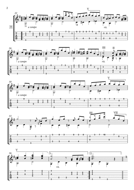 Ragtime Guitar By Scott Joplin Page 2