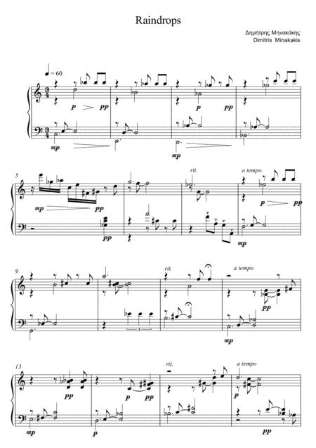 Raindrops For Piano Page 2