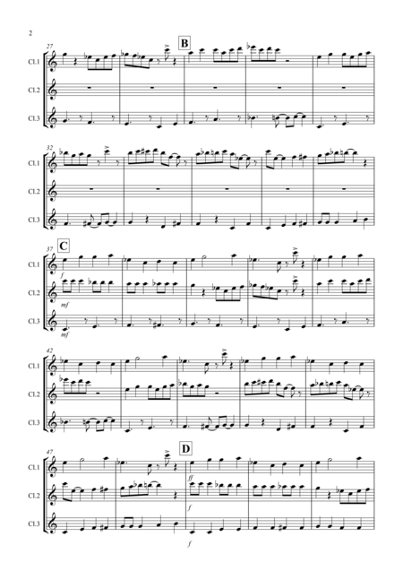 Raising The Game Jazzy Style For Clarinet Trio Page 2