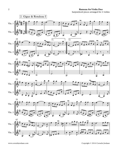 Rameau For Violin Duo Page 2