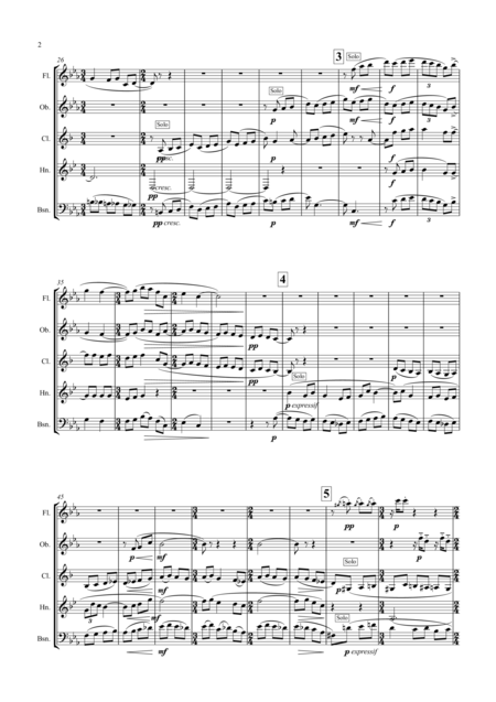Ravel Ma Mre L Oye Mother Goose Suite Mvt Ii Petite Poucet Tom Thumb Arr Wind Quintet Page 2