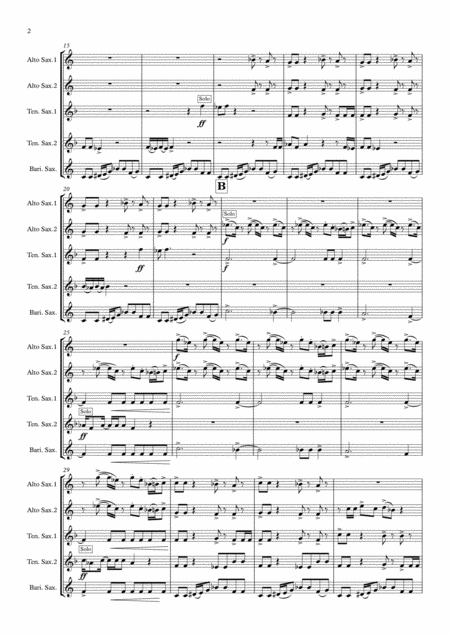 Ray Parker Jnr Ghostbusters Saxophone Quintet Page 2