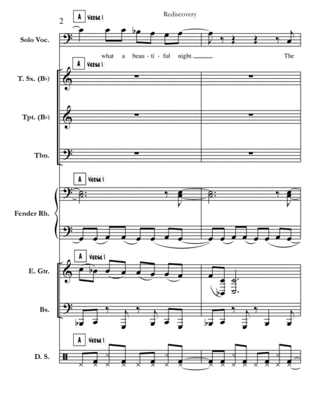 Rediscovery Chicago Full Score Set Of Parts Page 2