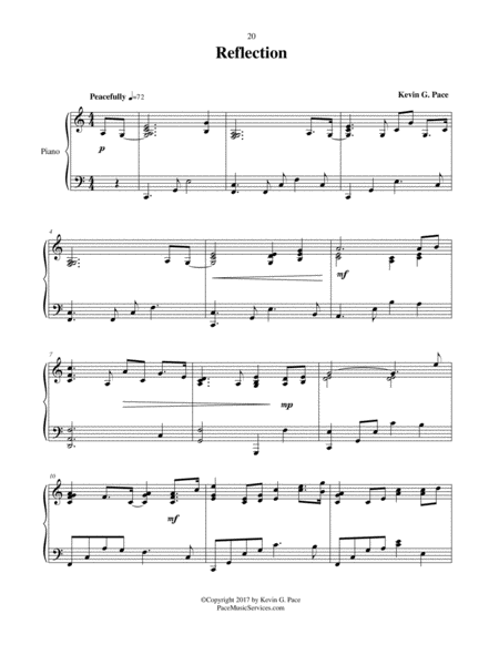 Reflection Original Piano Solo Prelude Page 2