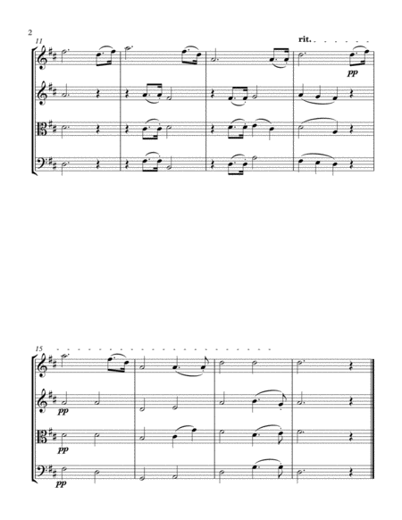 Remembrance Day Taps String Quartet Page 2