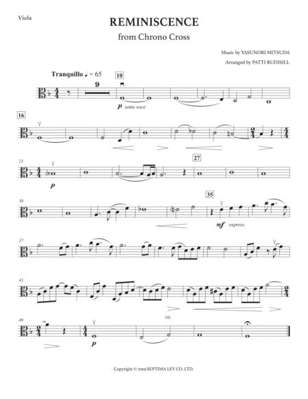 Reminiscence From Chrono Cross Harp Violin Viola Page 2