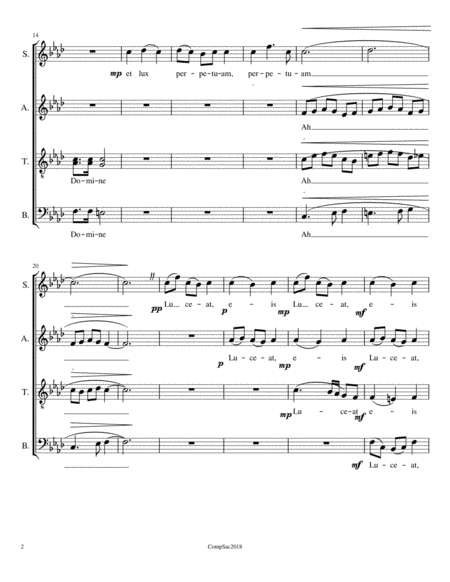 Requiem Satb A Cappella Page 2