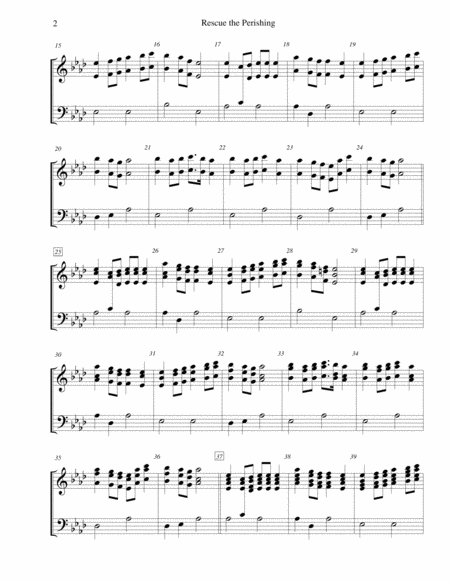 Rescue The Perishing For 3 Octave Handbell Choir Page 2