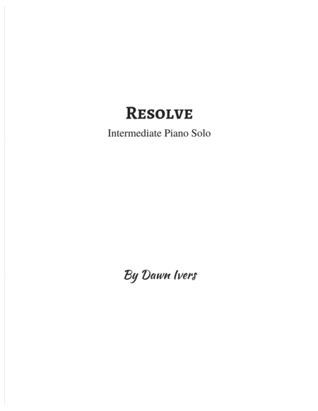 Resolve Intermediate Piano Solo Page 2