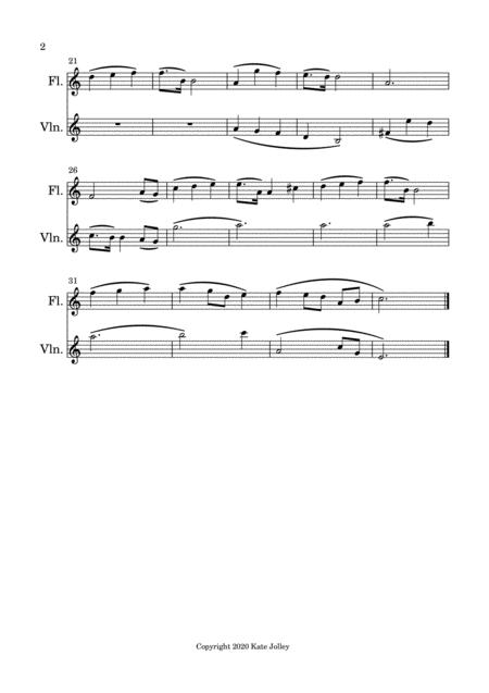 Reverie For Flute And Violin Page 2