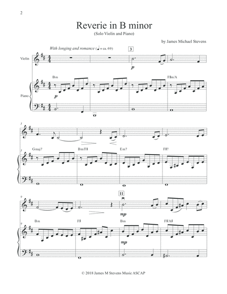 Reverie In B Minor Violin Piano Page 2