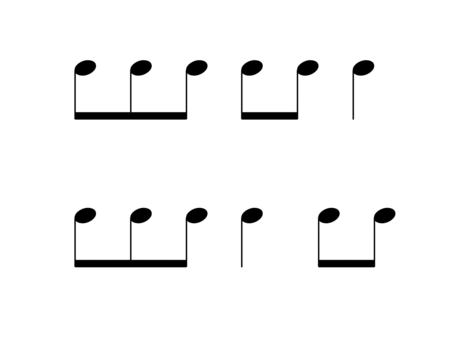 Rhythm Flashcards For 7 8 Meter Page 2