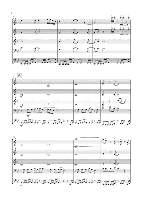 Rick Astley Never Gonna Give You Up For Brass Quintet Page 2