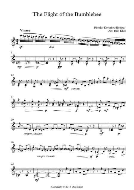 Rimsky Korsakov Arr Heifetz The Flight Of The Bumblebee 2nd Violin Accompaniment Page 2