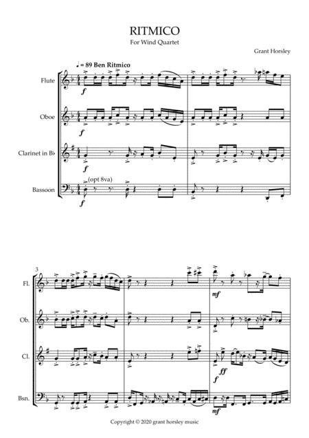 Ritmico Original Concert Piece For Wind Quartet Page 2
