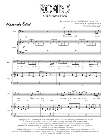 Roads Satb Piano Vocal Page 2