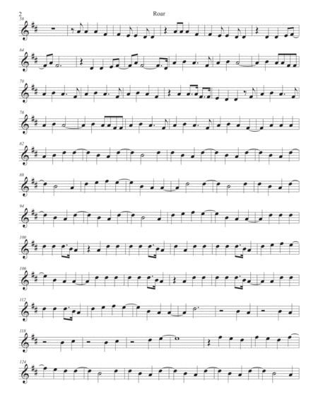 Roar Alto Sax Page 2