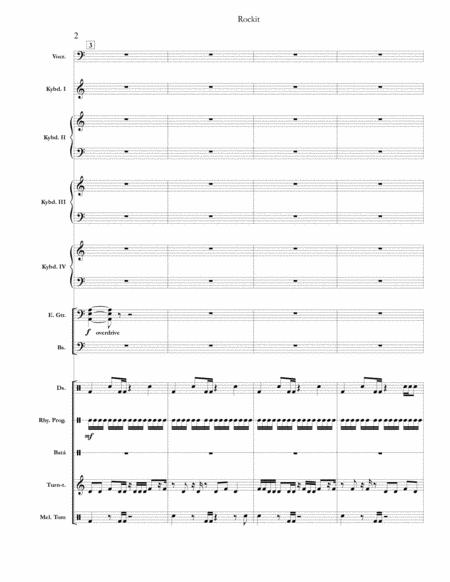 Rockit Herbie Hancock Full Score Set Of Parts Page 2