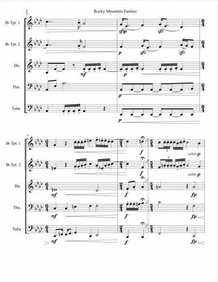 Rocky Mountain Fanfare Page 2