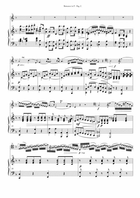 Romance In F For Cello And Piano Page 2