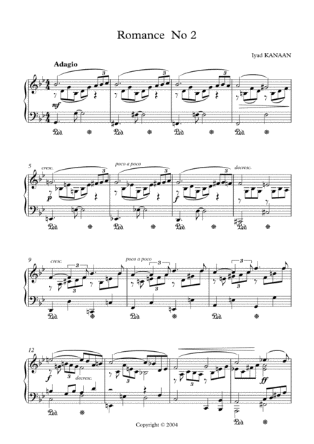 Romance No 2 For Piano Page 2