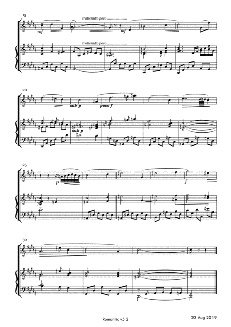 Romantic Melody With Four Variations Concert Pieces For Also Sax And Piano Page 2