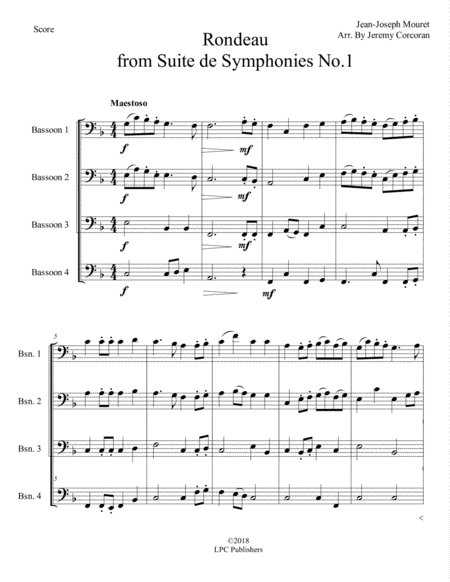 Rondeau For Bassoon Quartet Page 2