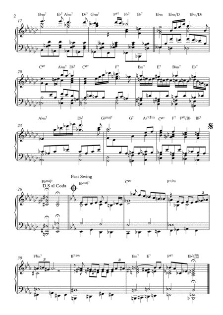 Round Midnight Piano Solo Page 2
