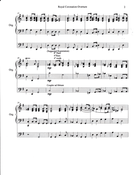 Royal Coronation Overture Initial Processional Page 2