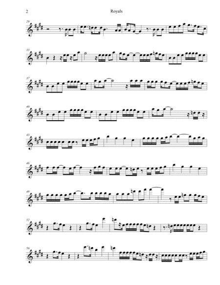 Royals Tenor Saxophone Page 2