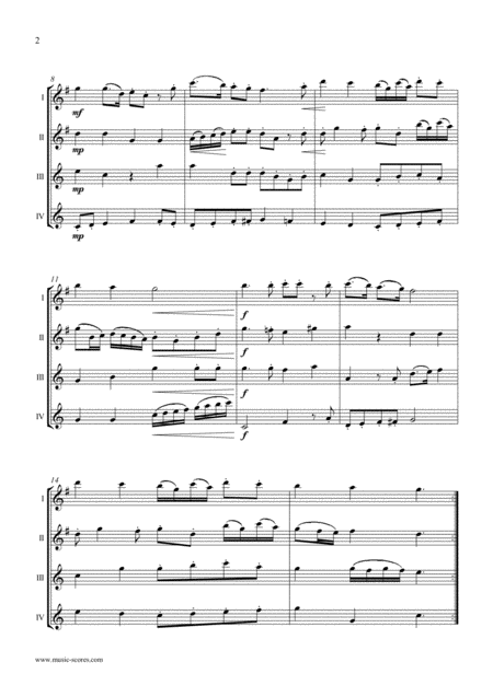 Rule Britannia Saxophone Quartet Page 2