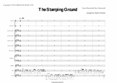Runrig The Stamping Ground Arrangement For Rock Band Big Drum Bagpipe And Vocals Page 2