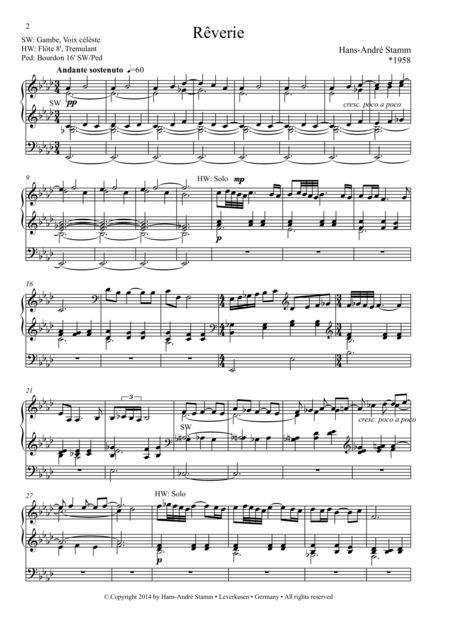 Rverie For Organ Page 2