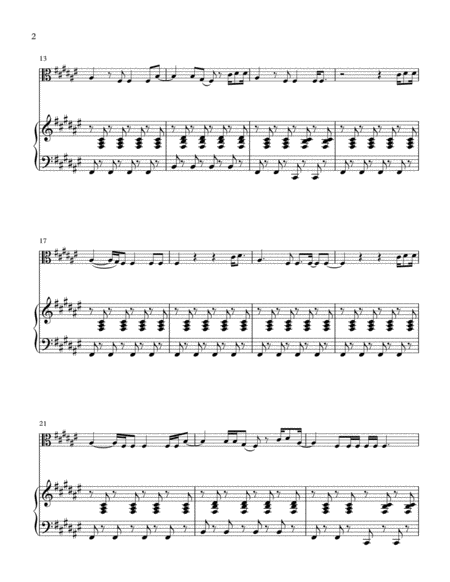 S O B For C Instrument Alto Clef W Piano Accomp Viola Page 2