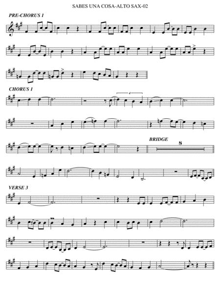 Sabes Una Cosa Alto Sax Page 2