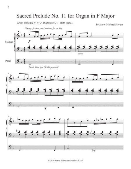 Sacred Prelude No 11 For Organ In F Major Page 2