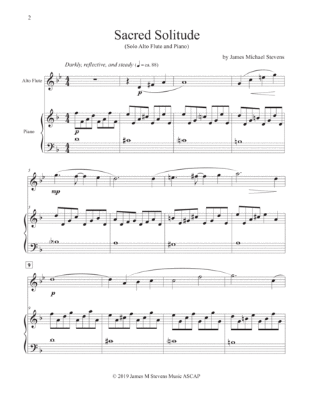 Sacred Solitude Alto Flute Piano Page 2