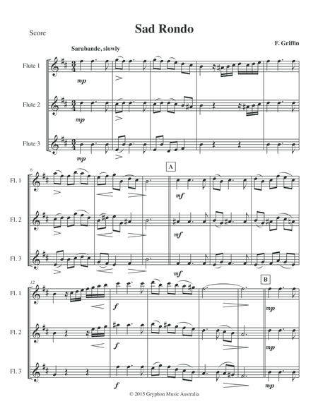 Sad Rondo For Flute Trio Page 2